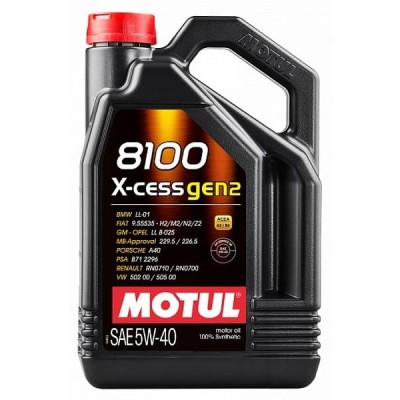 Моторное масло MOTUL 8100 X-CESS GEN2 5W-40 109775 4л