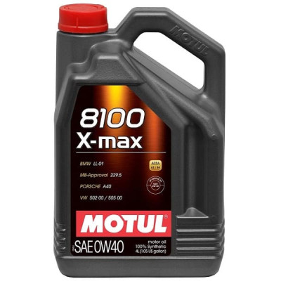 Масло моторное MOTUL 0W-40 8100 X-Max 4л 348207 Масло моторное MOTUL 0W-40 8100 X-Max 4л 348207