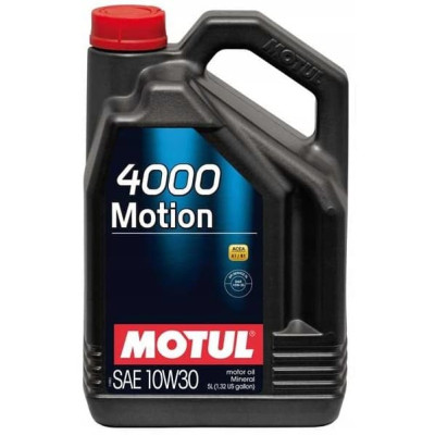 Масло моторное MOTUL 10W-30 4000 Motion 5л 387206