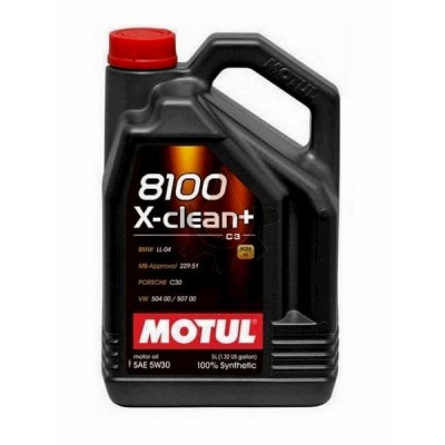 Масло моторное MOTUL 5W-30 8100 X-Clean+ 1л 854711