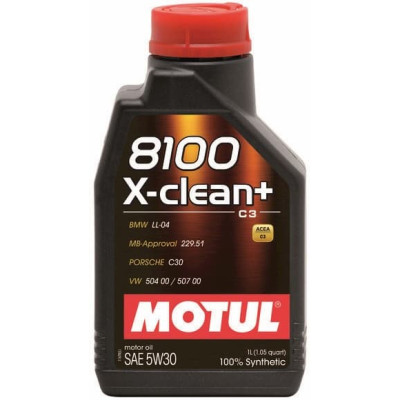 Масло моторное MOTUL 5W-30 8100 X-Clean+ 5л 854751