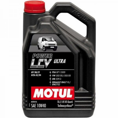 Масло моторное MOTUL 10W-40 Power LCV Ultra 5л 874151