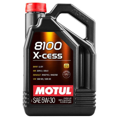 Масло моторное MOTUL 5W-30 8100 X-Cess 5л 108946