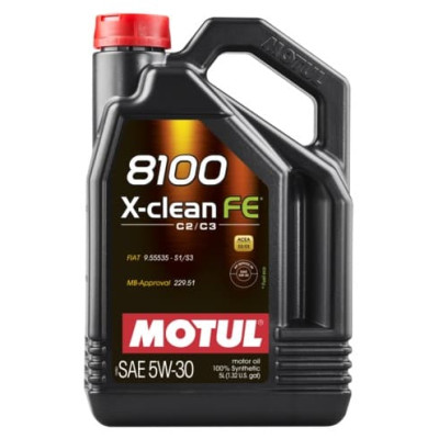 Масло моторное MOTUL 5W-30 8100 X-Clean FE 5л 104777