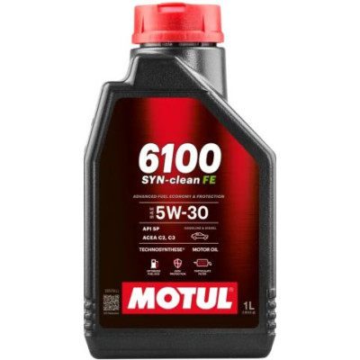 Масло моторное MOTUL 5W-30 6100 SYN-Clean FE 1л 841711 Масло моторное MOTUL 5W-30 6100 SYN-Clean FE 1л 841711