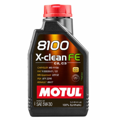 Масло моторное MOTUL 5W-30 8100 X-Clean FE 1л 104775