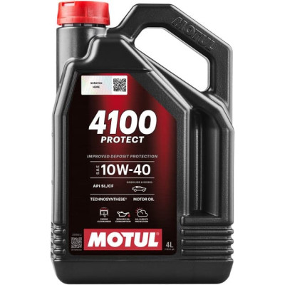 Масло моторное MOTUL 10W-40 4100 PROTECT 4л 397807
